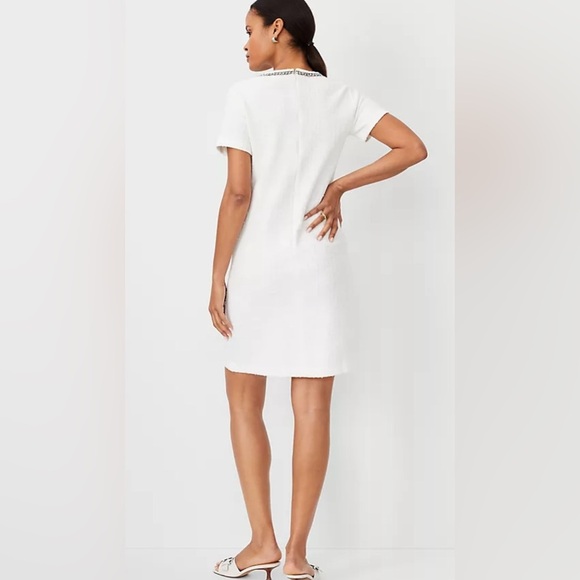 Ann Taylor boucle shift dress white size 14 nwt - Picture 2 of 7